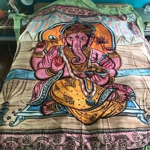 Large Ganesh tapestry
